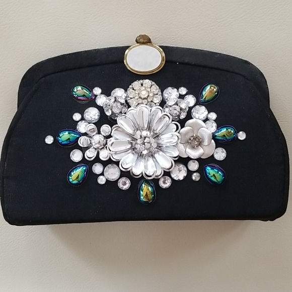 NWT Repurposed Vintage 50s Jewelry Clutch Handbag - Picture 4 of 13